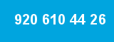 920 610 44 26 920 610 44 26